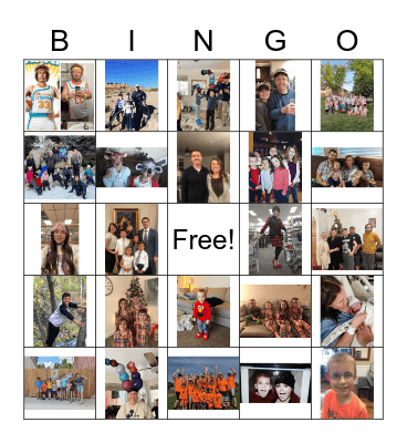 Thomson Family Bingo Card