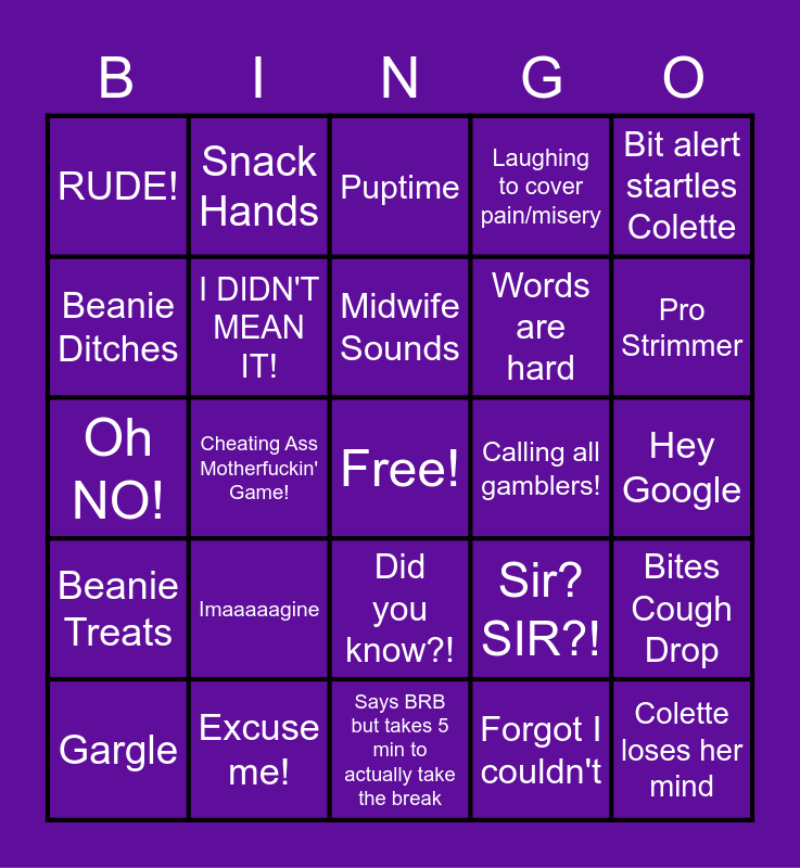 COLETTE MSLP Bingo Card