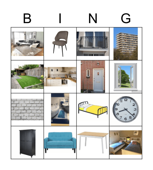 Het huis Bingo Card