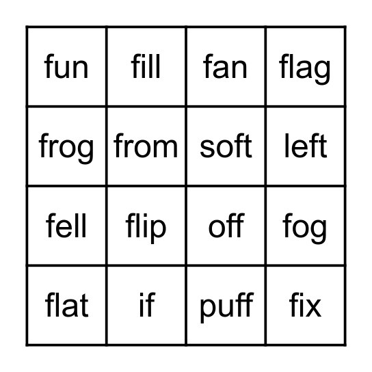 UNIT 8 - BINGO Card