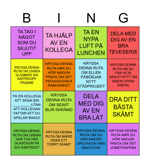 BINGO-TIME! Bingo Card