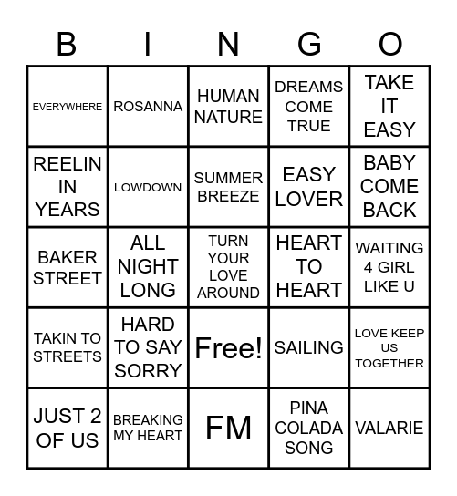 YACHT- FLYNN LAW Bingo Card