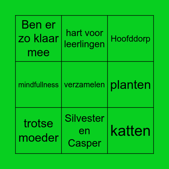 Vera Bingo ! Bingo Card