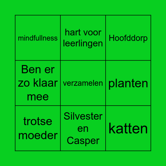 Vera Bingo ! Bingo Card