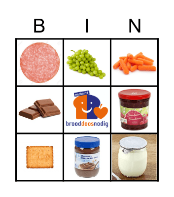 Brooddoos-bingo Card