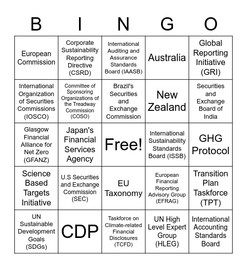 Bingo Card