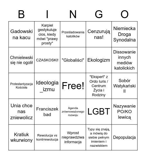 PCh24 Bingo Card