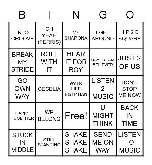 SPRING CLEANING Bingo Card