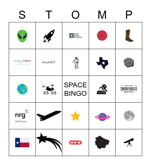 Space Bingo Card