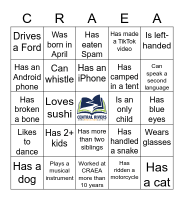 Get  to Know Each Other Bingo Card