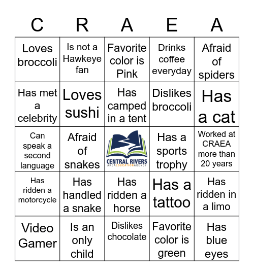 Get to Know Each Other Bingo Card