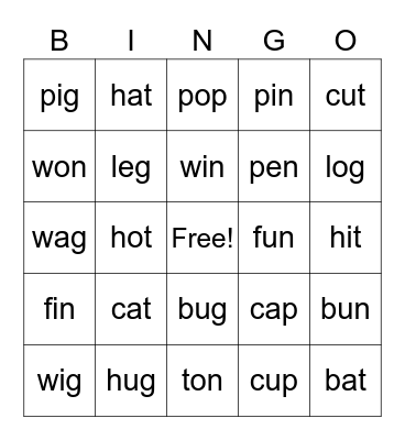 Bingo Card