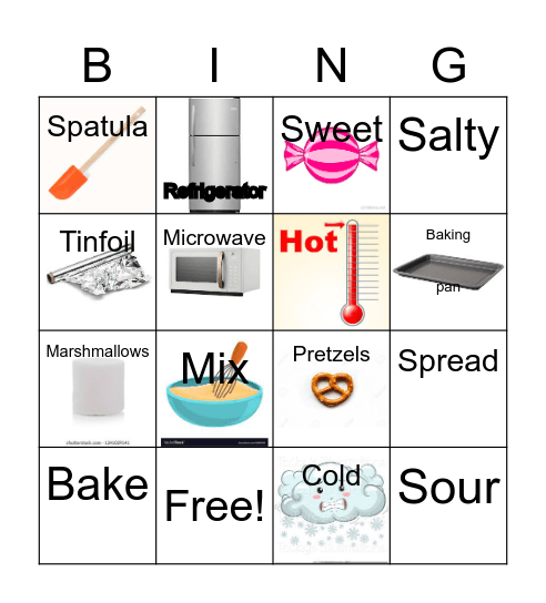 Chocolate Crackers Bingo Card