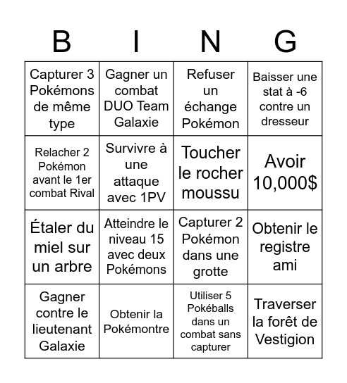 Hunty Pokevent Bingo Card