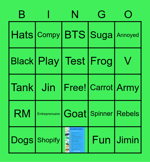 CLUSTER CONNECT Bingo Card