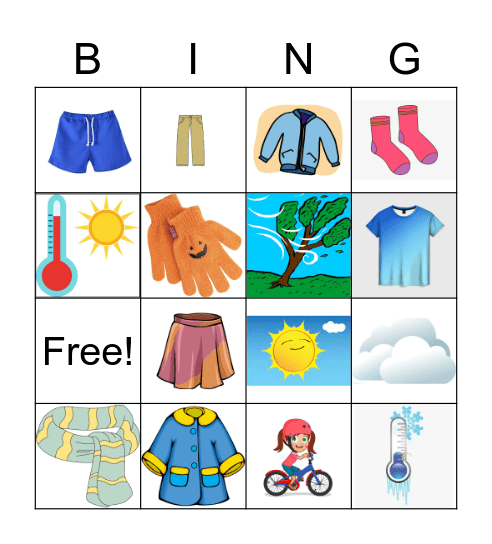 Spring Bingo Card