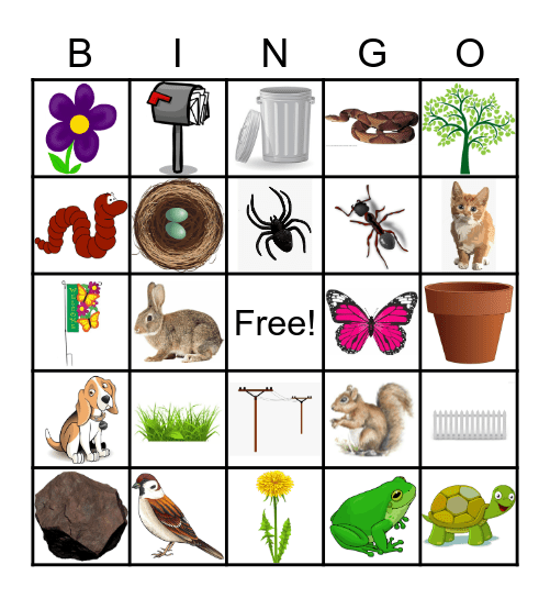 Earth Day Bingo Card