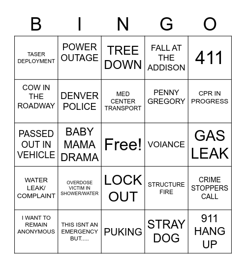 TC WEEK Bingo Card