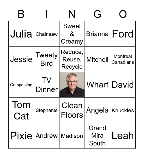 Tom's Favorite Things! Bingo Card