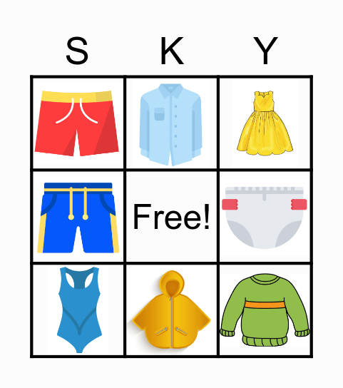 Sky Bingo Card