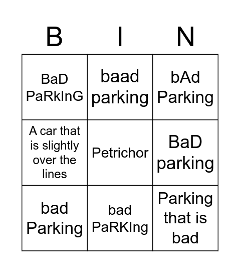 r/perth 2.0 Bingo Card