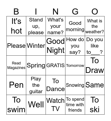 Bingo Card