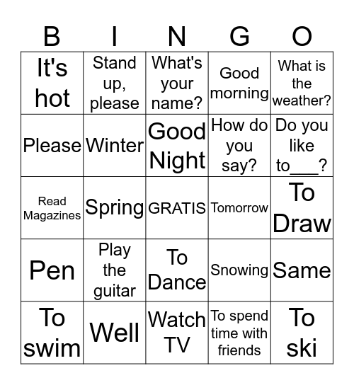 Bingo Card