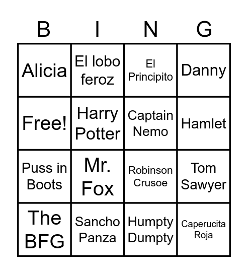 LITERACY WEEK Bingo Card