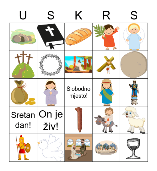 Uskrs Bingo Card