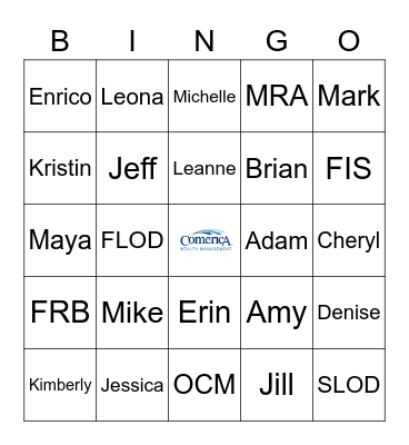 WM Risk & Compliance People Bingo Card