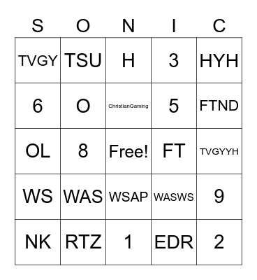Radom Letter Bingo! Bingo Card