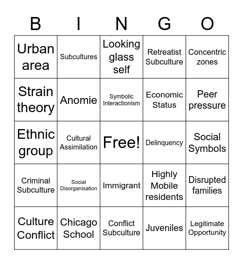 Week 5 1013CCJ Bingo Card