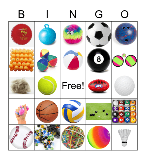 Ball Bingo Card