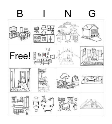 het huis Bingo Card