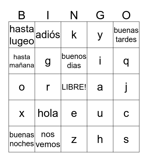 Bingggggoooooooooo Bingo Card