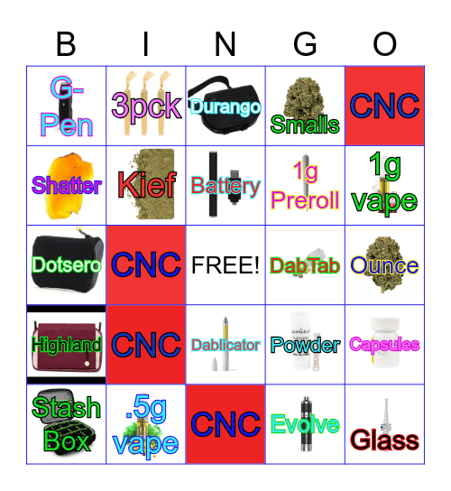 Cannabist Melbourne Bingo Card