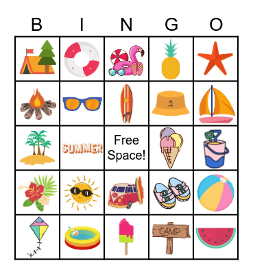 Kick Off to Summer BINGO Card