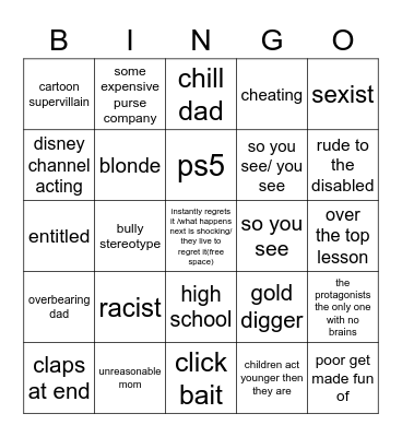 dhar mann Bingo Card