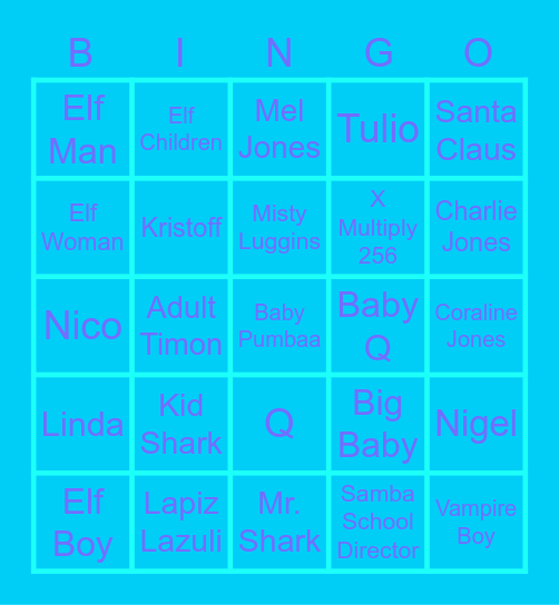 Side x Side x Side Bingo Card