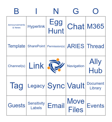 Aliados Health SharePoint Bingo Card