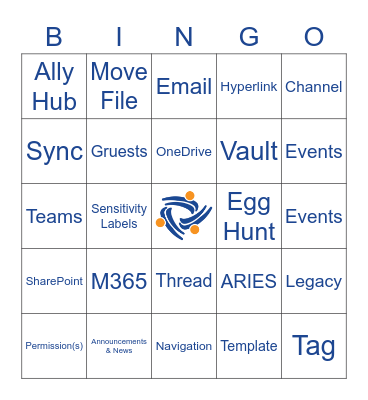 Aliados Health SharePoint Bingo Card