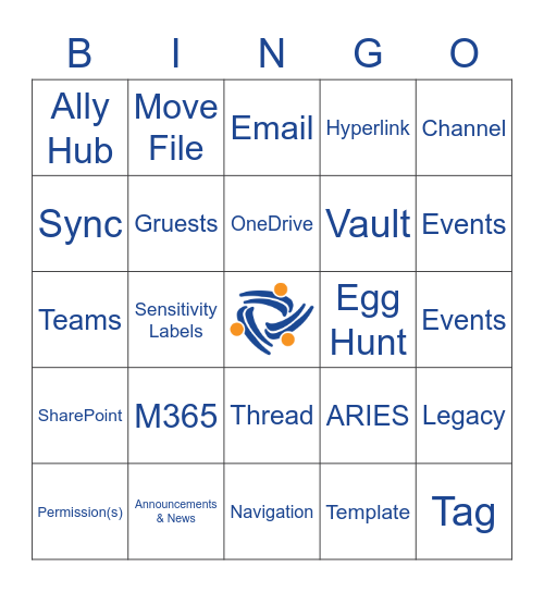 Aliados Health SharePoint Bingo Card
