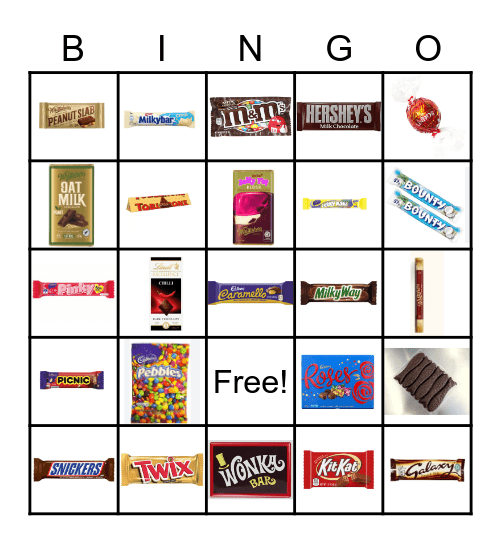 NZ Chocolate Bingo! Bingo Card