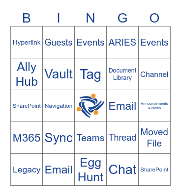 Aliados Health SharePoint Bingo Card