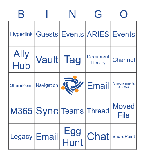 Aliados Health SharePoint Bingo Card