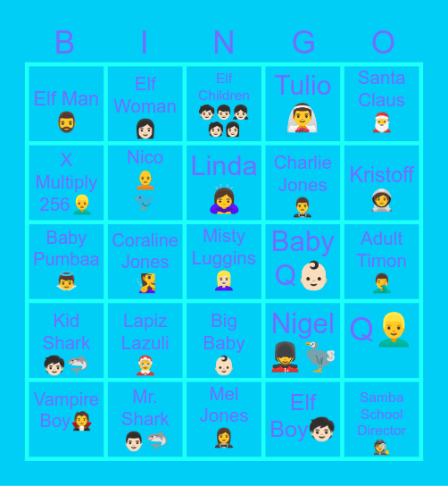 Volume Bingo Card