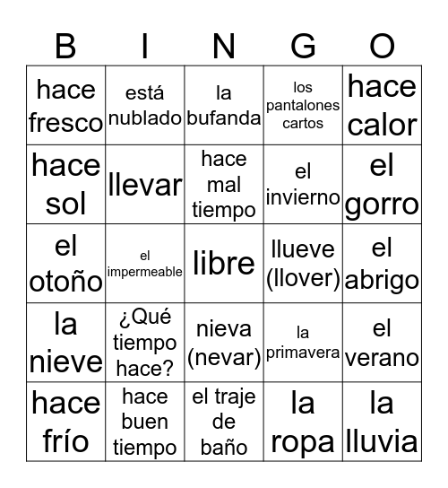 Bingo Card