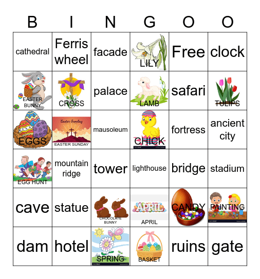 Easter BINGO Card