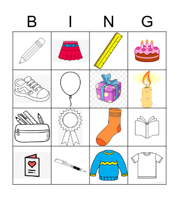 Happy Birthday Bingo Card