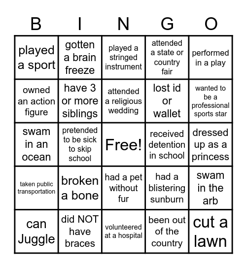 Danenberg Oberlin in London Bingo! Bingo Card